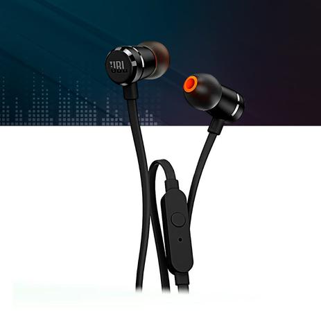 Fone de Ouvido JBL T290 Preto In Ear Menor preço em Fone de Ouvido JBL T290 Preto In Ear
