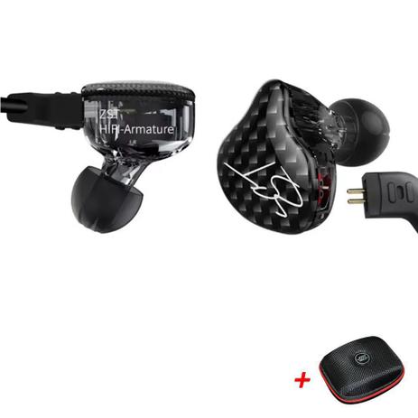 Fone de Ouvido KZ ZST sem Microfone (Preto) (acompanha case) - Fone de  Ouvido - Magazine Luiza