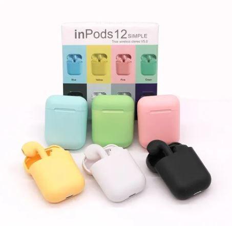 Fone de Ouvido Sem Fio i12 TWS - Preto - InPods - Fone de Ouvido Bluetooth  - Magazine Luiza