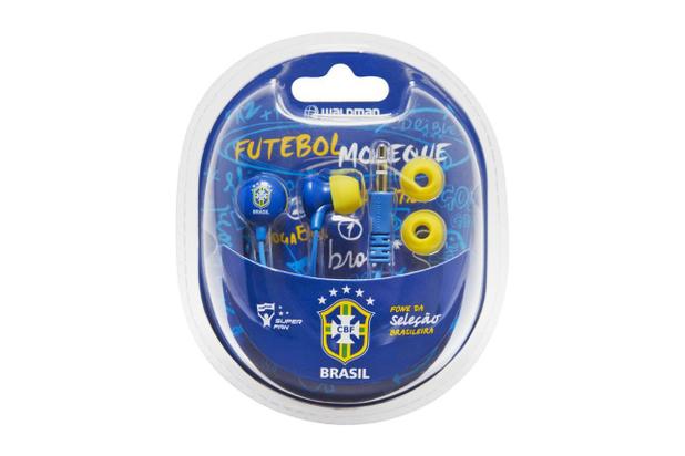 Fone de Ouvido Time SF-10 Brasil Azul Waldman Menor preço em Fone de Ouvido Time SF-10 Brasil Azul Waldman