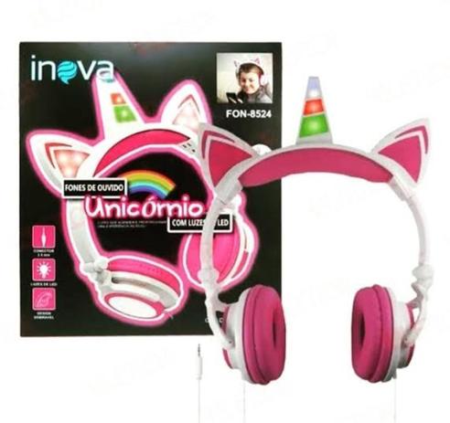 Fone De Ouvido Unicórnio Infantil Feminino Para Celulares Not Pc Linha  Prêmium - INOVA - Fone de Ouvido com Fio - Magazine Luiza