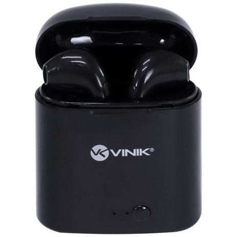 FONE DE OUVIDO VINIK BLUETOOTH PODS W1 TWS - PRETO COD. 36061 - Info 7  Informática
