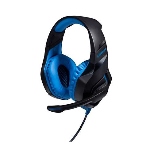 Fone De Ouvido Warrior PH244 Headset USB 2.0 Preto E Azul Com Led Menor preço em Fone De Ouvido Warrior PH244 Headset USB 2.0 Preto E Azul Com Led