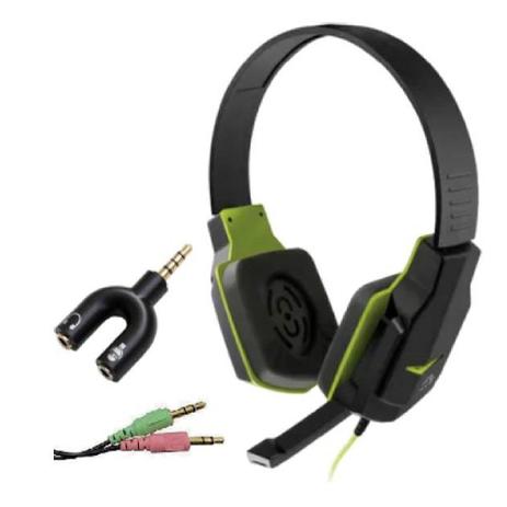 Fone Game com microfone retrátil Headset 2xP2 para notebook computador PC e  Adaptador - Multilaser - Headset Gamer - Magazine Luiza