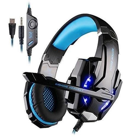 Fone Gamer Headset Ps4 Xbox Pc P2 Usb Kotion Each G9000 Azul Menor preço em Fone Gamer Headset Ps4 Xbox Pc P2 Usb Kotion Each G9000 Azul