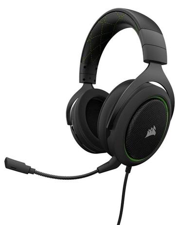 Fone Headset Corsair Gaming HS50 Stereo - Green Menor preço em Fone Headset Corsair Gaming HS50 Stereo - Green