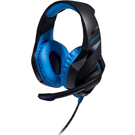 Fone Headset Gamer Multilaser Warrior 2.0 com LED USB Preto e Azul PH244 Menor preço em Fone Headset Gamer Multilaser Warrior 2.0 com LED USB Preto e Azul PH244