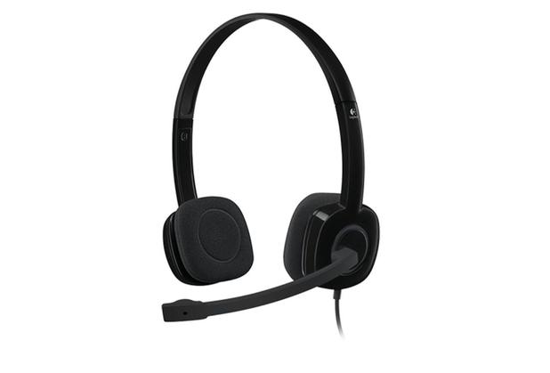 Fone Headset Stereo Logitech H151 Preto Menor preço em Fone Headset Stereo Logitech H151 Preto