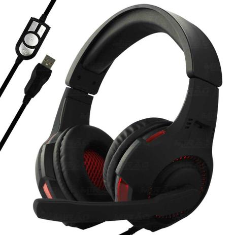 Fone Headset Usb Pc Notebook E Ps3 Stereo C/fio vermelho Xtrad - BQ9800 - Boas Menor preço em Fone Headset Usb Pc Notebook E Ps3 Stereo C/fio vermelho Xtrad - BQ9800 - Boas