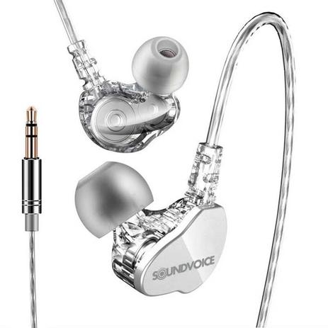 FONE IN-EAR PROFISSIONAL RETORNO DE PALCO IE-01 SOUNDVOICE - GB Musical