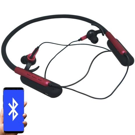 Fone Ouvido Headphone Bluetooth Sem Fio Esporte Flexível Estéreo Vibra Infokit HBT-82 Preto Vermelho é boa?