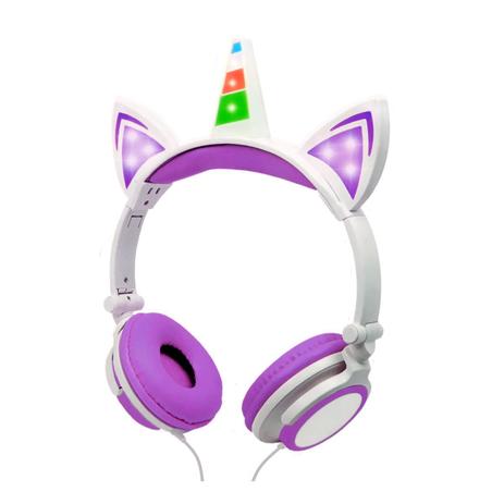 Fone de Gatinho com 7 Cores de LED Sem fio com Microfone Headset Orelha de  Gato Rosa em Promoção | Ofertas na Americanas