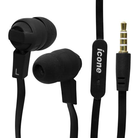 Fones de Ouvido Intra-Auricular Smartphone Android iOS Notebook Desktop MP3 Player Saída P2 Preto - Ícone mobile é boa?