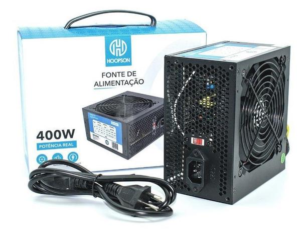 Fonte 400w Real Atx Silenciosa Para Pc Desktop - Hoopson Menor preço em Fonte 400w Real Atx Silenciosa Para Pc Desktop - Hoopson