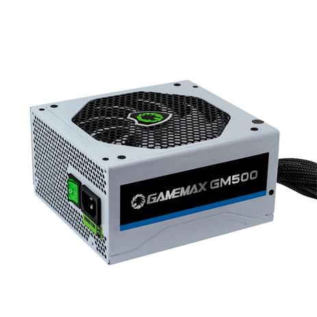 Fonte 500W Gamemax GM500 ATX 24P/Sata 80 Plus Bronze Branca - OEM Menor preço em Fonte 500W Gamemax GM500 ATX 24P/Sata 80 Plus Bronze Branca - OEM