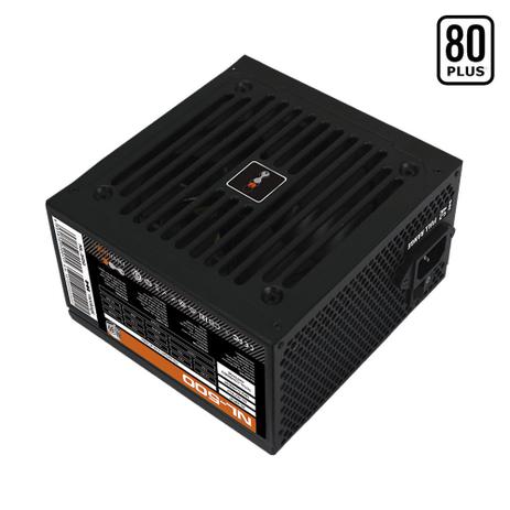 Fonte 500w gamer 80plus white c/ cabo neologic nl-500 Menor preço em Fonte 500w gamer 80plus white c/ cabo neologic nl-500
