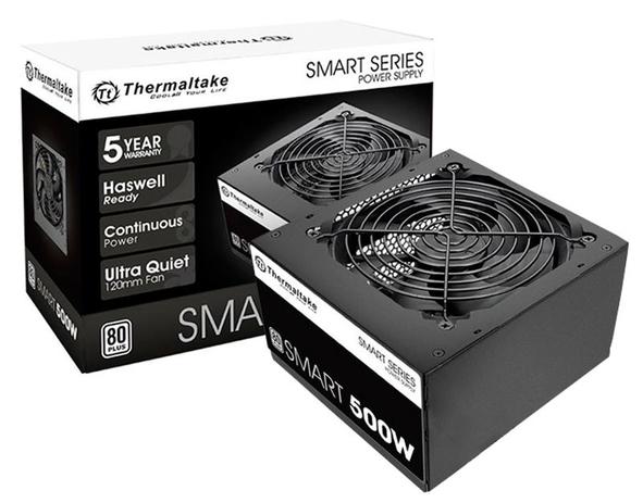 Fonte 500W Thermaltake Smart Series - PFC Ativo - 80 PLUS White - PS-SPD-0500NPCWBZ Menor preço em Fonte 500W Thermaltake Smart Series - PFC Ativo - 80 PLUS White - PS-SPD-0500NPCWBZ