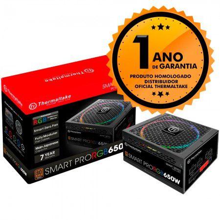 Fonte 650W Thermaltake TT Smart Pro FULLY MOD 80 PLUS BRONZE PS-SPR-0650FPCBUS-R Menor preço em Fonte 650W Thermaltake TT Smart Pro FULLY MOD 80 PLUS BRONZE PS-SPR-0650FPCBUS-R