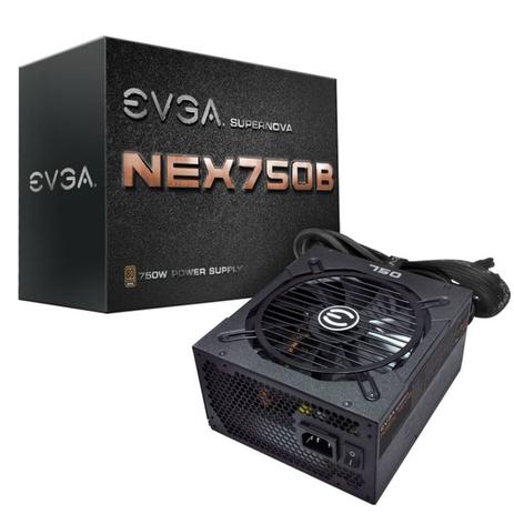 Fonte 750W ATX EVGA Semi Modular 80 Plus Bronze Bivolt Automático Supernova NEX750B - 110-B1-0750-VR Menor preço em Fonte 750W ATX EVGA Semi Modular 80 Plus Bronze Bivolt Automático Supernova NEX750B - 110-B1-0750-VR