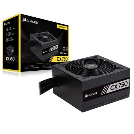 Fonte 80 Plus Bronze Corsair CX 750W ATX PFC Ativo Bivolt S/ Cabo de Força CP-9020123-WW Menor preço em Fonte 80 Plus Bronze Corsair CX 750W ATX PFC Ativo Bivolt S/ Cabo de Força CP-9020123-WW
