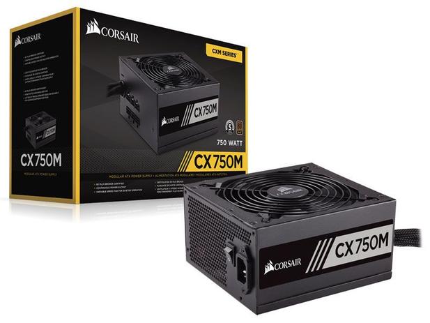 Fonte 80PLUS Bronze Corsair CP-9020061-WW CXM 750W ATX PFC Ativo Bivolt SEMI-MODULAR Menor preço em Fonte 80PLUS Bronze Corsair CP-9020061-WW CXM 750W ATX PFC Ativo Bivolt SEMI-MODULAR