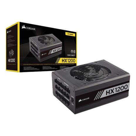 Fonte 80PLUS Corsair 1200W HX1200 Platinum CP-9020140-WW Menor preço em Fonte 80PLUS Corsair 1200W HX1200 Platinum CP-9020140-WW