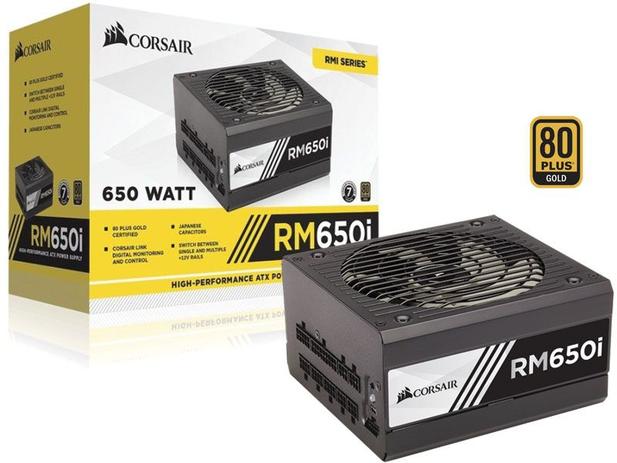 Fonte 80plus gold corsair cp-9020081-ww rmi 650w digital pfc ativo bivolt modular - 368 Menor preço em Fonte 80plus gold corsair cp-9020081-ww rmi 650w digital pfc ativo bivolt modular - 368