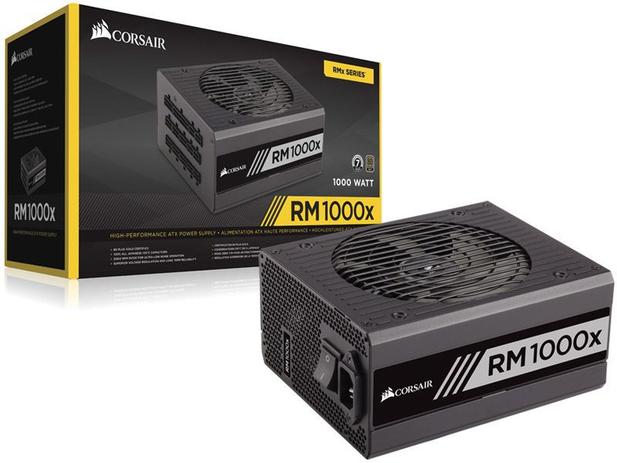 Fonte 80PLUS GOLD Corsair CP-9020094-WW RMX 1000W ATX PFC Ativo Bivolt Modular Menor preço em Fonte 80PLUS GOLD Corsair CP-9020094-WW RMX 1000W ATX PFC Ativo Bivolt Modular