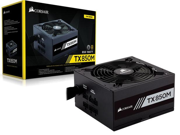 Fonte 80plus Gold Corsair Cp-9020130-Ww Tx-M 850w Atx Pfc Ativo Semi-Modular S/ Cabo De Forca Menor preço em Fonte 80plus Gold Corsair Cp-9020130-Ww Tx-M 850w Atx Pfc Ativo Semi-Modular S/ Cabo De Forca