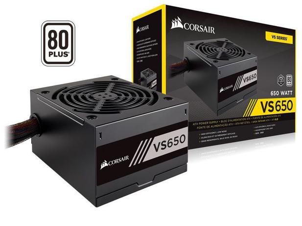 Fonte 80PLUS White Corsair CP-9020172-WW VS650 ATX 650W PFC Ativo Bivolt Automatico Menor preço em Fonte 80PLUS White Corsair CP-9020172-WW VS650 ATX 650W PFC Ativo Bivolt Automatico