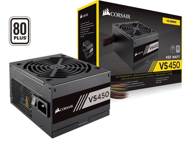 Fonte 80PLUS White Corsair VS450 ATX 450W PFC Ativo Bivolt CP-9020170-WW Menor preço em Fonte 80PLUS White Corsair VS450 ATX 450W PFC Ativo Bivolt CP-9020170-WW