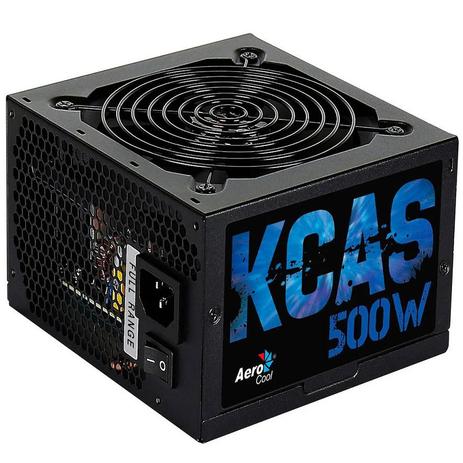 Fonte Aerocool ATX KCAS 500W 80 Plus Bronze PFC Ativo Menor preço em Fonte Aerocool ATX KCAS 500W 80 Plus Bronze PFC Ativo
