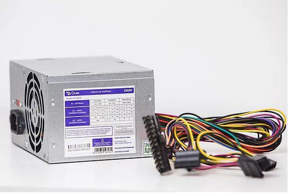 Fonte ATX 230W 24 Pinos S/Cabo - DUEX Menor preço em Fonte ATX 230W 24 Pinos S/Cabo - DUEX