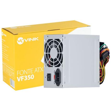 Fonte Atx 350W Real Bivolt 24 Pinos VF350 VINIK Menor preço em Fonte Atx 350W Real Bivolt 24 Pinos VF350 VINIK