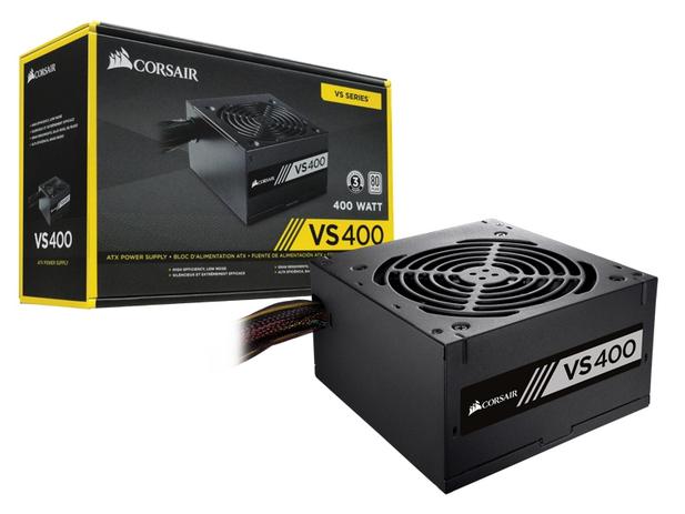 Fonte ATX 400W Corsair VS400 80 PLUS White CP-9020117-LA Menor preço em Fonte ATX 400W Corsair VS400 80 PLUS White CP-9020117-LA