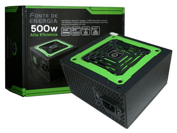 Fonte ATX 500W 24P/Sata sem cabo MP500W3-I - OnePower Menor preço em Fonte ATX 500W 24P/Sata sem cabo MP500W3-I - OnePower
