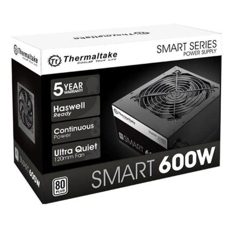 Fonte ATX 600W Real Thermaltake Smart ATX2.3 -80 + White Ps-spd-0600npcwbz-w Menor preço em Fonte ATX 600W Real Thermaltake Smart ATX2.3 -80 + White Ps-spd-0600npcwbz-w