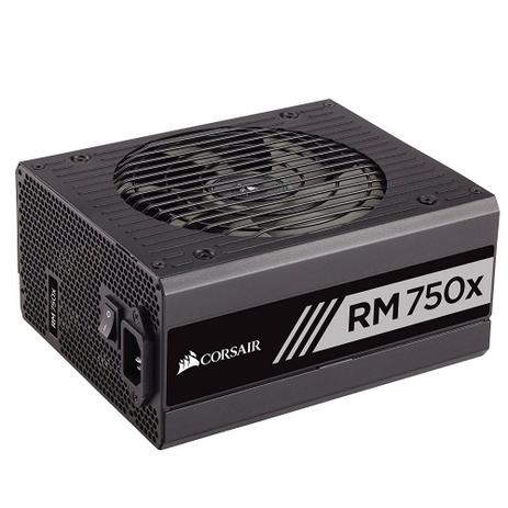 Fonte ATX 750W Corsair CP-9020179-WW RM750X (2018) Full Modular 80 Plus Gold - Cosair Menor preço em Fonte ATX 750W Corsair CP-9020179-WW RM750X (2018) Full Modular 80 Plus Gold - Cosair