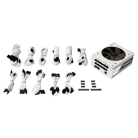 Fonte ATX 850W Full Modular 80 Plus Gold White CP-9020156-WW Corsair Menor preço em Fonte ATX 850W Full Modular 80 Plus Gold White CP-9020156-WW Corsair