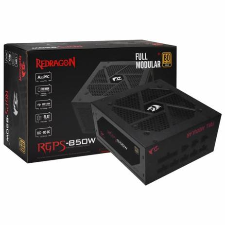 Fonte atx 850w redragon gc-ps010 80 plus gold modular Menor preço em Fonte atx 850w redragon gc-ps010 80 plus gold modular