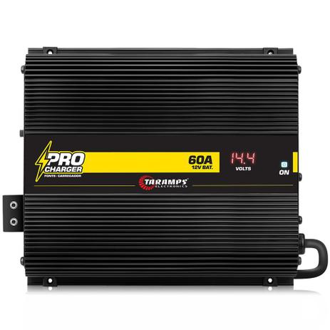 Fonte Automotiva 60 Amperes Taramps Procharger Voltímetro Bivolt Som Menor preço em Fonte Automotiva 60 Amperes Taramps Procharger Voltímetro Bivolt Som