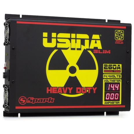 Fonte Automotiva Digital Spark Usina Slim 260A 3250W Smart Cooler Mono 220V Voltímetro Menor preço em Fonte Automotiva Digital Spark Usina Slim 260A 3250W Smart Cooler Mono 220V Voltímetro