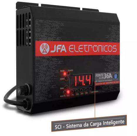 Fonte Automotiva JFA 36A 1800W SCI Carregador Bateria Bivolt Display LED Voltímetro Amperímetro Menor preço em Fonte Automotiva JFA 36A 1800W SCI Carregador Bateria Bivolt Display LED Voltímetro Amperímetro