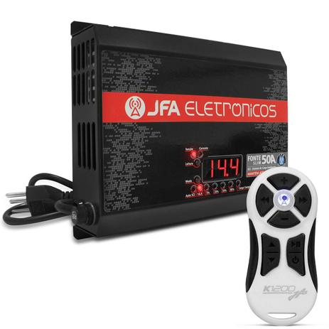 Fonte Automotiva JFA 50A Slim 2500W RMS SCI Bivolt + Controle Longa Distância JFA 1200 Metros Branco Menor preço em Fonte Automotiva JFA 50A Slim 2500W RMS SCI Bivolt + Controle Longa Distância JFA 1200 Metros Branco