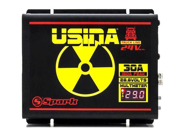 Fonte Automotiva Usina 30A 24V Truck Line c/ Visor Volt / Ampér 110/220V - Spark usina Menor preço em Fonte Automotiva Usina 30A 24V Truck Line c/ Visor Volt / Ampér 110/220V - Spark usina