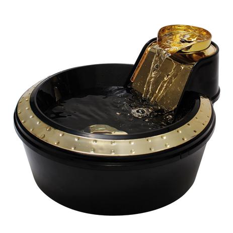 Fonte Bebedouro Cascata 2 Litros Petlon Premium Preto/Ouro 127V Menor preço em Fonte Bebedouro Cascata 2 Litros Petlon Premium Preto/Ouro 127V