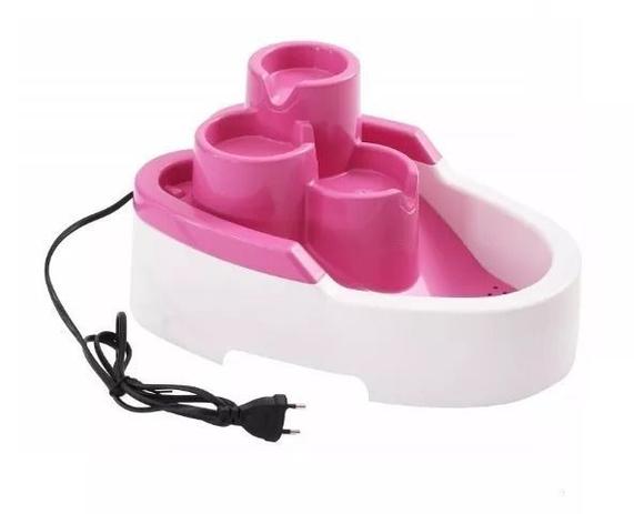 Fonte Bebedouro Para Cães E Gatos Água Corrente Com 3 Quedas Durapets DuraFont Bivolt Rosa Menor preço em Fonte Bebedouro Para Cães E Gatos Água Corrente Com 3 Quedas Durapets DuraFont Bivolt Rosa