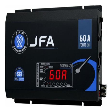 Fonte Carregador Automotivo JFA 60A SCI C/Carga Inteligente Menor preço em Fonte Carregador Automotivo JFA 60A SCI C/Carga Inteligente