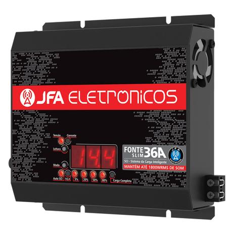 Fonte carregador de bateria JFA 36A Bivolt Automatico Menor preço em Fonte carregador de bateria JFA 36A Bivolt Automatico