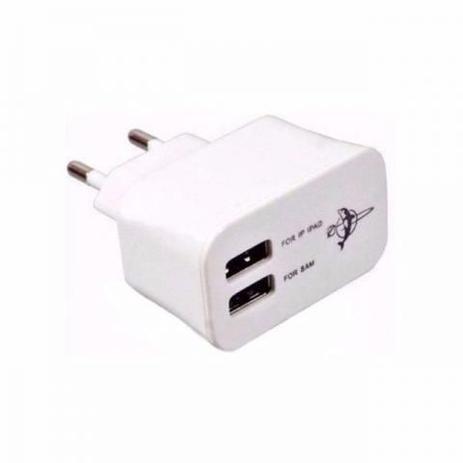 Fonte Carregador de Tomada Entrada 5V 3.1A 2 USB BY-020- Branco - Oem Menor preço em Fonte Carregador de Tomada Entrada 5V 3.1A 2 USB BY-020- Branco - Oem
